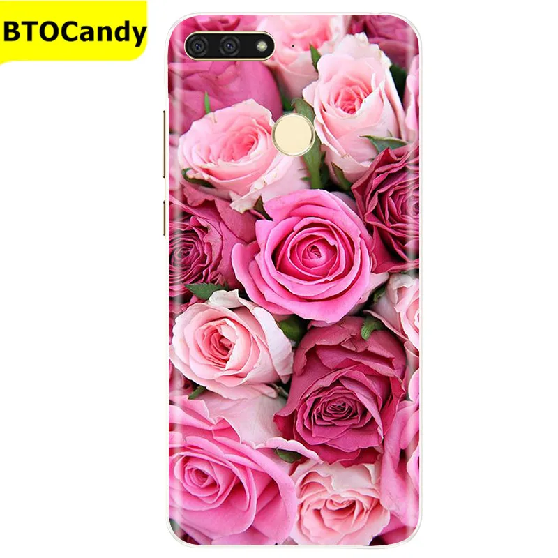 phone pouch for ladies For Huawei Y7 Prime 2018 Case Huawei Y7 2018 Cover Soft Silicone TPU Phone Case For Huawei Y 7 Y7 2018 Prime Back Cover Coque flip cases Cases & Covers