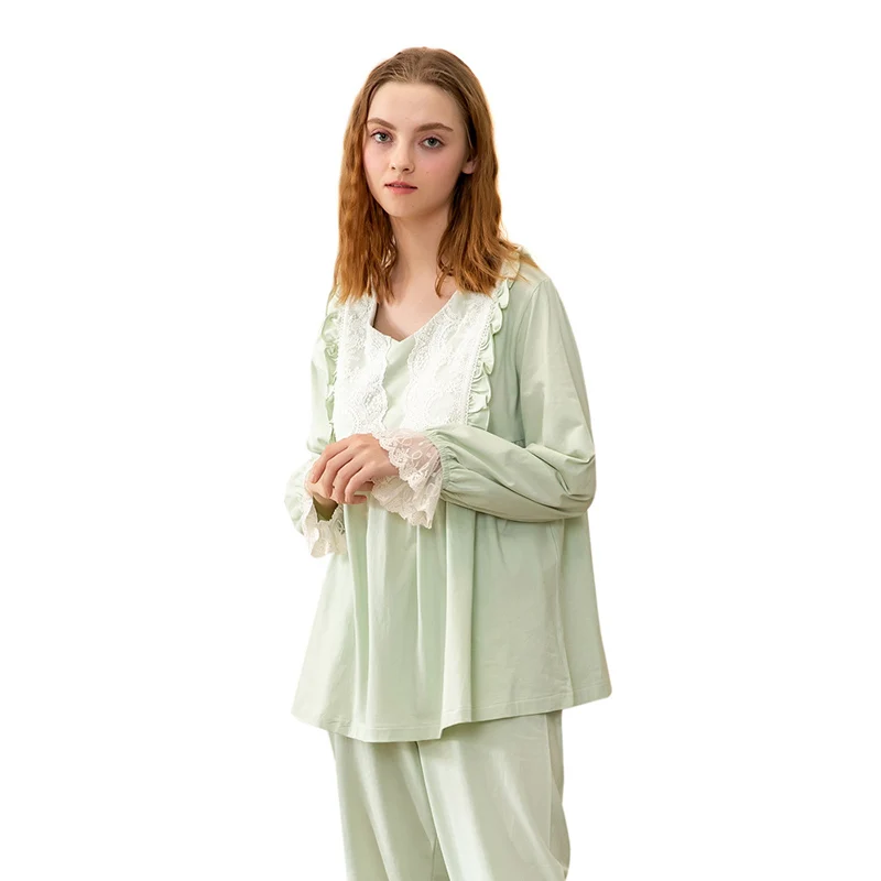 

Pajamas for Womem's Set pyjamas Spring Summer Sleepwear Nightwear Japanese Korean Style Kawaii 2Pcs/Set