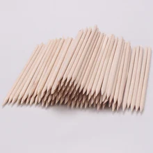 Деревянные палочки 100 шт./упак. инструменты для ногтевого дизайна кутикулы Nailart пушер для кутикулы инструмент для удаления Дотс