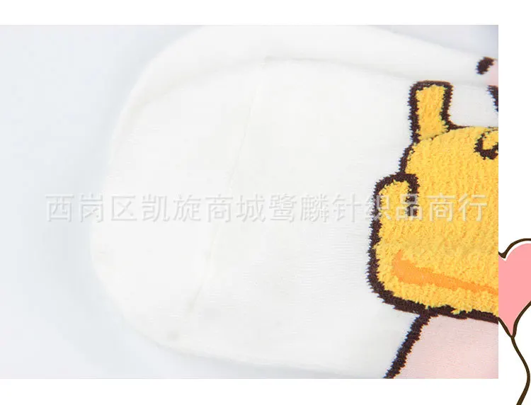 Мультфильм Gudetama в стиле Харадзюку для женщин Уличная Короткие дышащие хлопковые носки тренировочные штаны модные забавные Повседневное спортивные весенние, летние носки