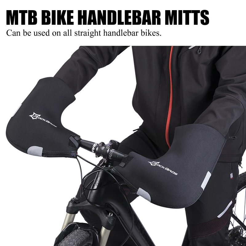 NEW RockBros Winter Cycling Warm Gloves Handlebar Mittens MTB Bar Mitts