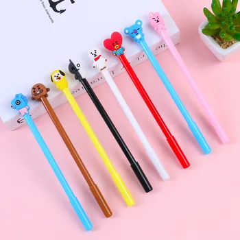 

10pcs Creative Cartoon Kawaii Koala Sheep Gel Pen Cute Student Exam Ballpoint Pen Office Supplies Signature Pen Stationery