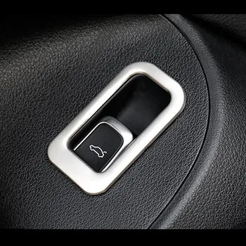 

Car Door Trunk Switch Button Decoration Frame Cover Black Blue Sticker Trim For Audi A4 B9 2017 Interior Auto Accessories