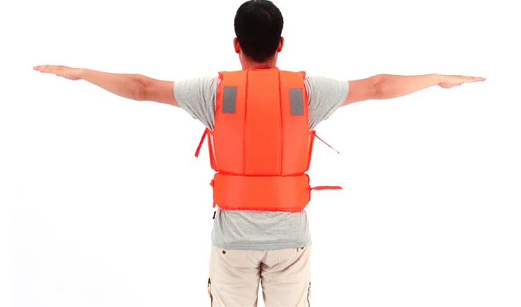 Bump Work Adult Form Lifejacket Swimsuit Life Vest with Rescuing Whistle AT9017