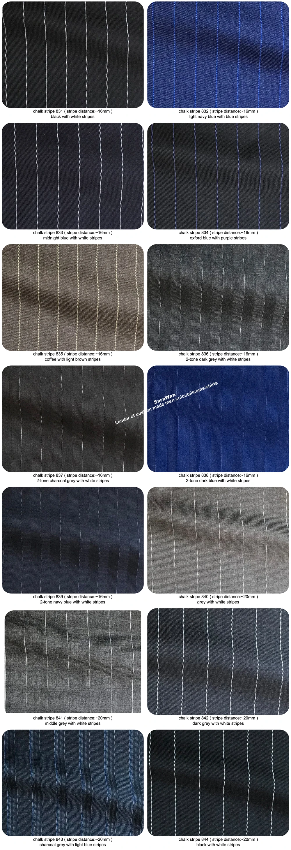 Sharp Dark Grey Chalk Stripe Men Suits Custom Made Striped Suit Chalk-striped Business Suits Wardrobe Essentials 2019