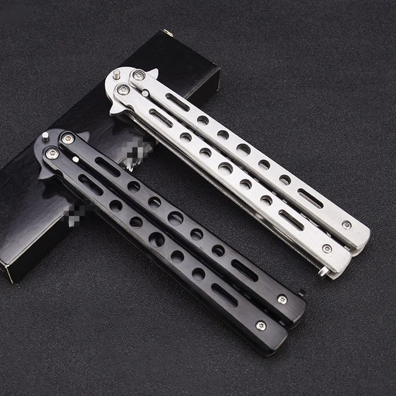 Folding Knife Butterfly CS Go Training Knife Butterfly Game Dull Tool No Edge For Entertainment Training
