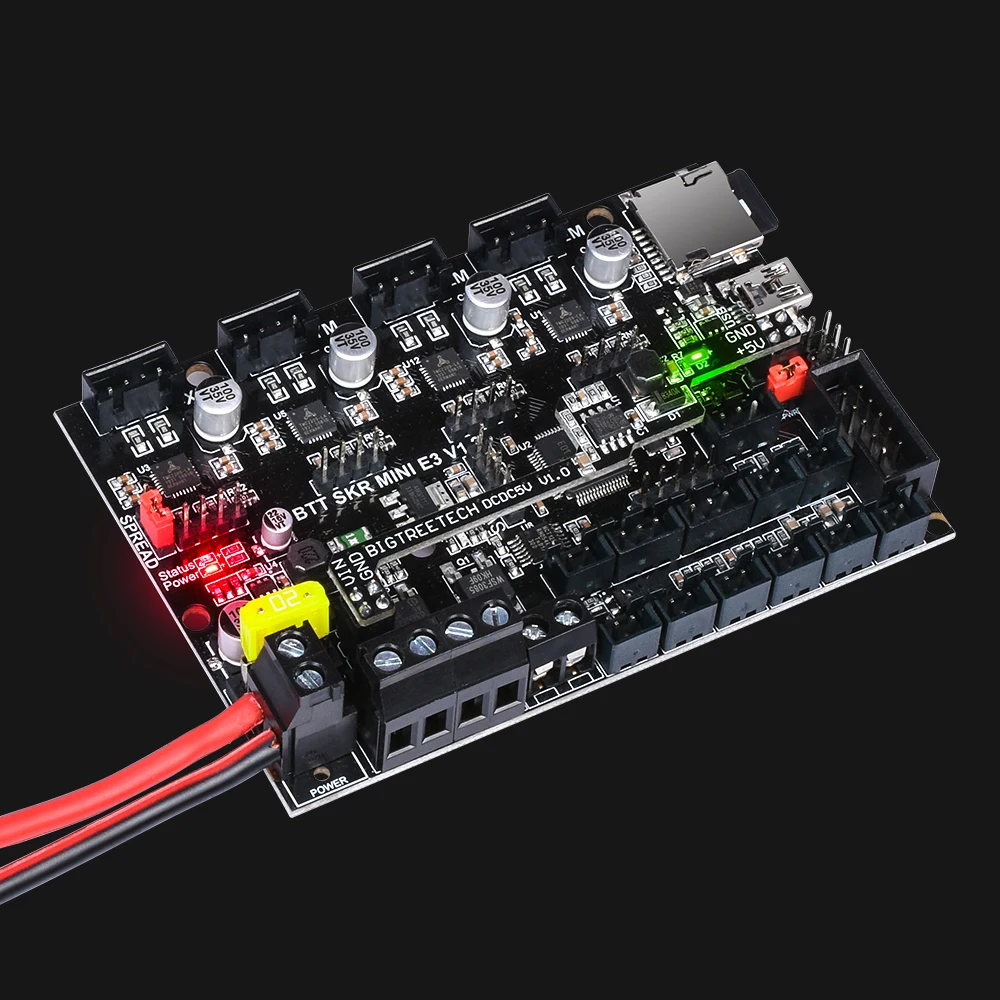 BIGTREETECH SKR mini E3 V1.2 32 бит плата управления + TFT35 V2.0 сенсорный экран с TMC2209 UART драйвер для SKR V1.3 Creality Ender 3 BIGTREETECH SKR mini E3 V1.2 32 бит плата управления + TFT35 V2.0 сенсорный экран с TMC2209 UART драйвер для SKR V1.3 Creality Ender 3