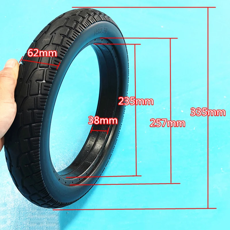 

14 Inch Electric Scooter 14*2.50 Air Free Solid Tire Anti-puncture Rubber Tyre
