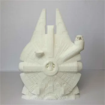 

18CM Resin Figure Model Kit Star Wars Millennium Falcon Miniature Spacecraft Model Static Modelling Assembly DIY Toys