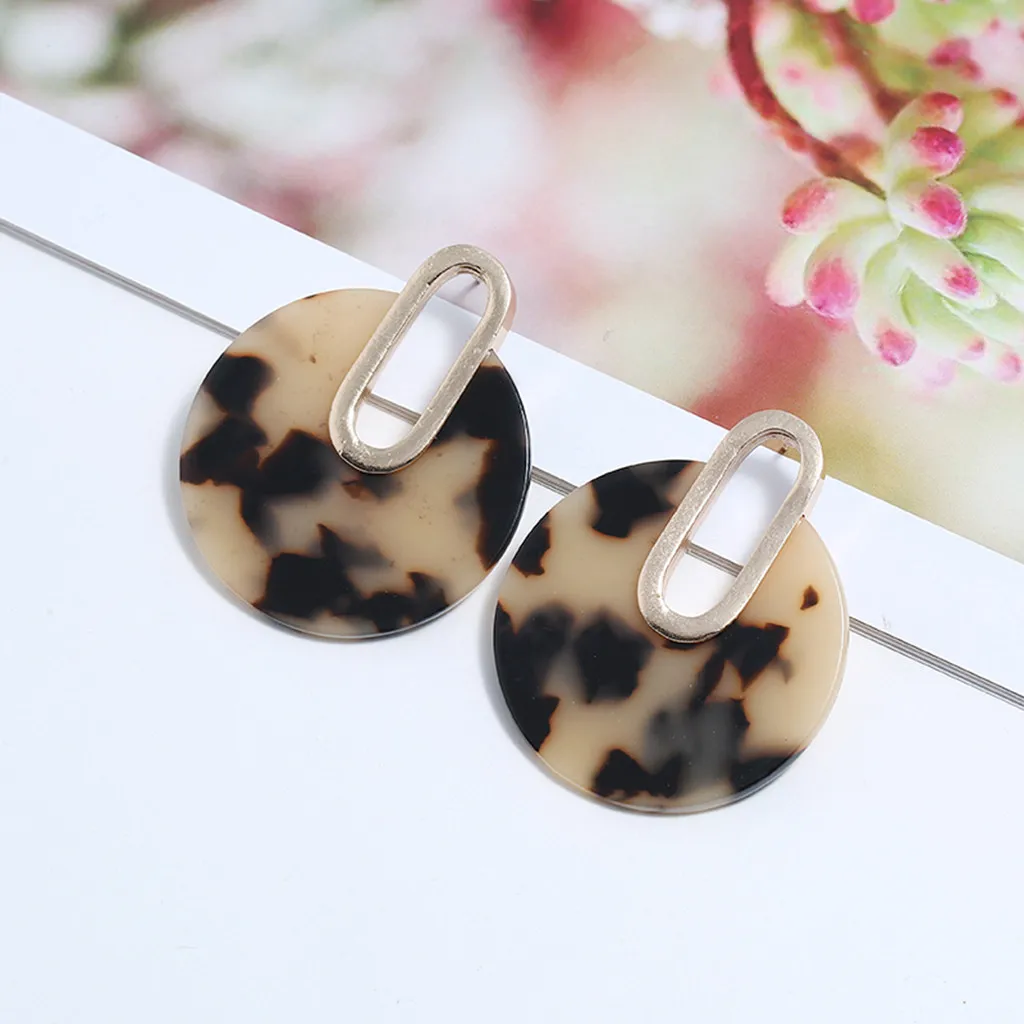 

1 Pair Personality Creative Metal Acetate Sheet Geometric Earrings Ladies Earrings For Women Geometry Earrings P5