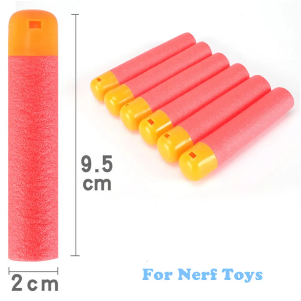 30/60/120Pcs Mega Nerf 9.5cm Red Sniper Rifle Darts Bullets Foam Refill  Dart Big Hole Head Bullet for N-Strike Series Toy