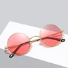 Lunettes de soleil polarisées rondes rétro pour femmes et hommes, verres solaires de styliste de marque UV400, à la mode, nuances colorées, métal classique, 2022 ► Photo 2/6