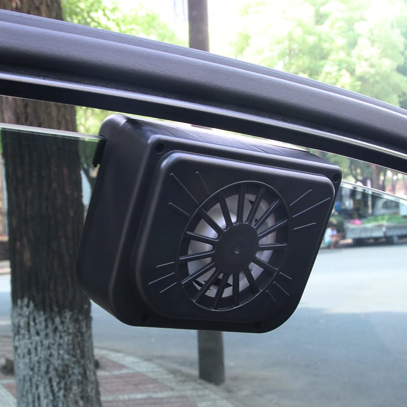2020 NEW 0.8W Solar Powered Car Auto Cooler Ventilation Fan Automobile Air Vent  Exhaust Heat Fan with Rubber Strip - AliExpress