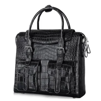

YILUNXI Source manufacturer messenger bag Men's breathable crocodile leather bag Men's Business Briefcase Casual Shoulder Bag