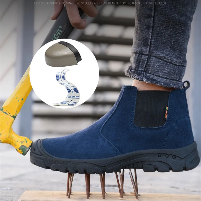 New safety boots mens outdoor waterproof punctureproof tactical safety shoes army military boots Designer work shoes
