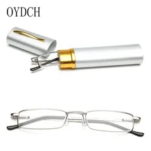 Мужские портативные ручки держатель очки для чтения женские ультра легкие компактные металлические очки для чтения
