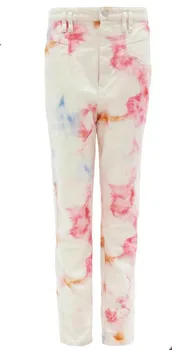 

Women Pants Color High Waist Small Straight Retro Jeans Women Summer New