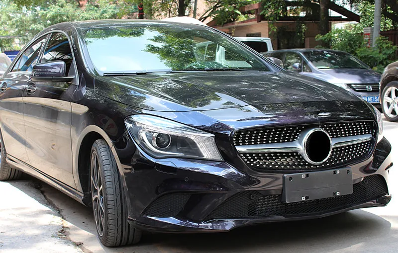 Без эмблема решетка алмаза подходит для Mercedes Benz cla Class W117 CLA180 CLA200 CLA250 CLA45 2013-+ решетка в спортивном стиле