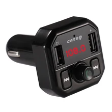 Carro sem fio bluetooth mp3 player handsfree carro kit transmissor fm a2dp 5v 3.1a duplo usb carregador display lcd carro fm modulador