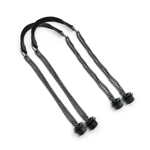 1 пара длинных кожаных полиуретановых цепных ручек серебряных алюминиевых суперволоконных кожаных плоских ручек ручка для Obag O сумка Аксессуары для сумок