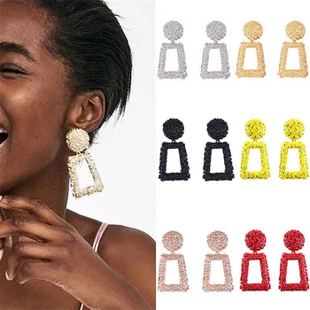 

Agent Fashion Statement Earrings2020 Big Geometric Stud Earring For Women Hanging Dangle Earrings Drop Earring Modern Jewelry