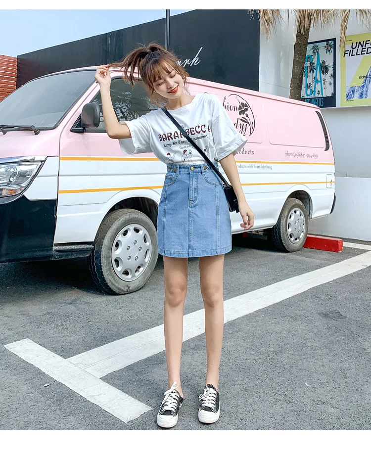 15 women denim skirt