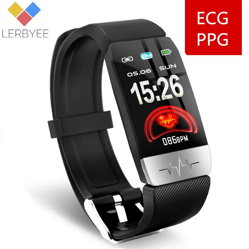 Lerbyee Q1S спортивные Смарт часы ECG + PPG для мужчин и женщин фитнес управление музыкой