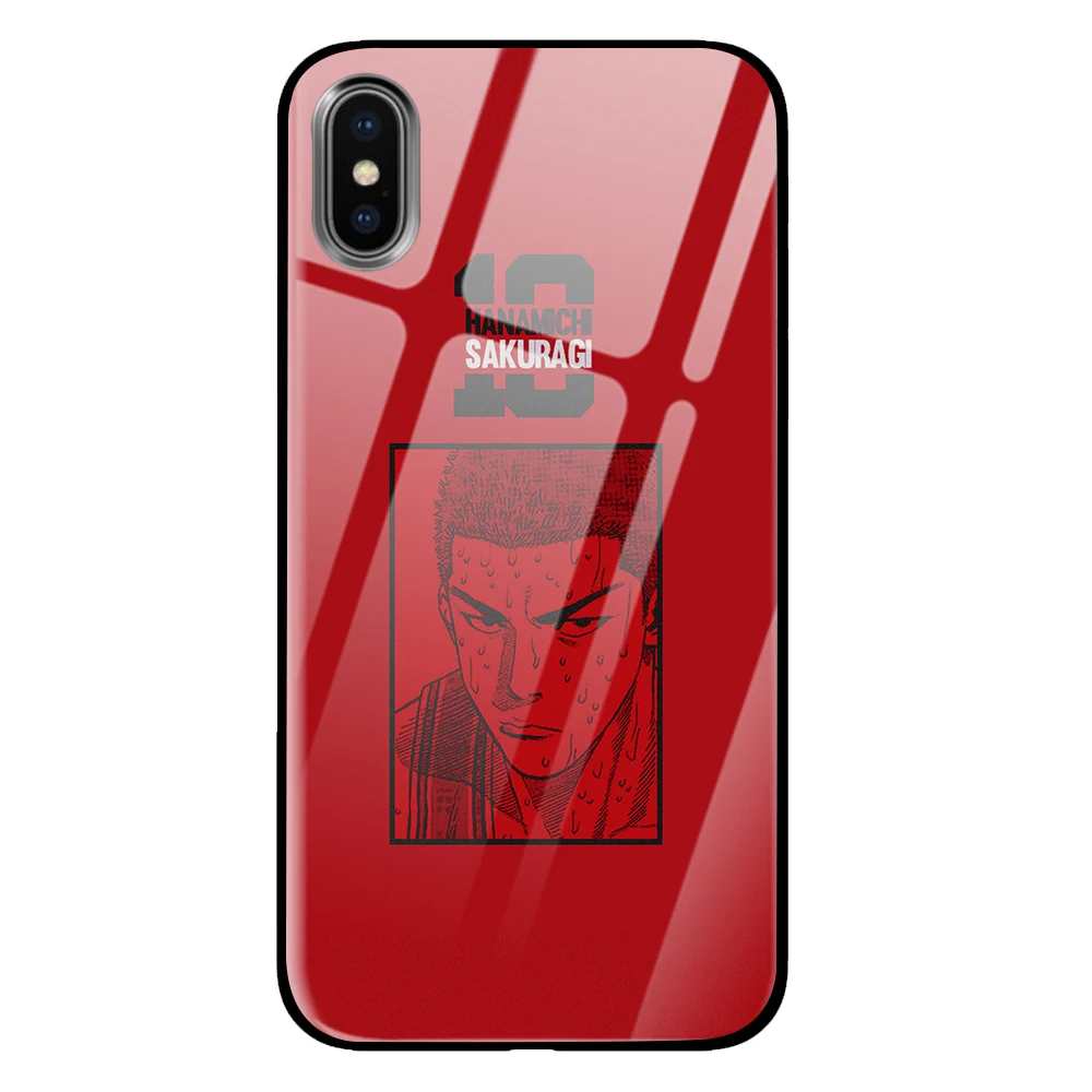 6 Slamdank аниме для iPhone 5 5S 6 6s 7 8 Plus X XS XR 11 Pro макс. закаленное стекло чехлы - Цвет: 6