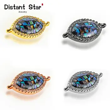 

Micro Cubic Zirconia Paved Charms for Jewelry Making Silver Gold Color Brass Copper DIY Charms Beads fit Bracelet