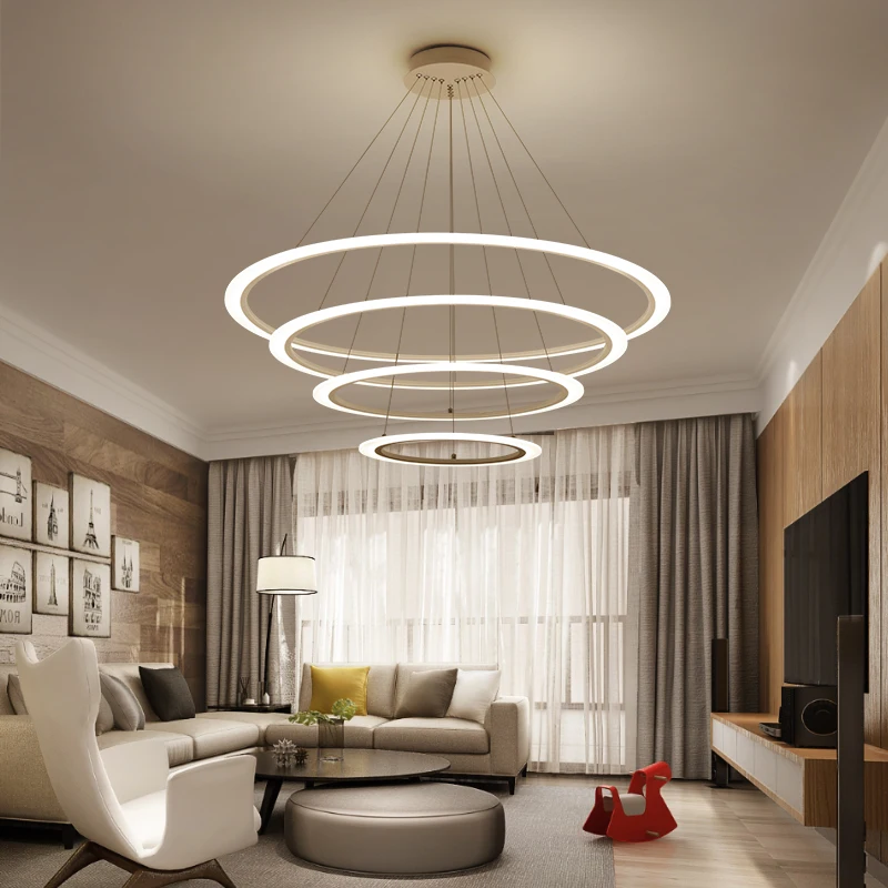 Minimalismo Moderno Lampadario Illuminazione A Led Lampadario Ha Condotto La Lampada Per La Camera Da Letto Soggiorno Luminaria Luce Dell'Interno Mode