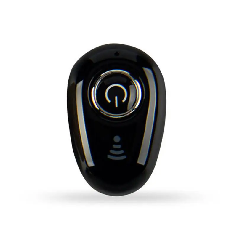 Мини-невидимые Беспроводные наушники с шумоподавлением, Bluetooth, гарнитура, стерео гарнитура, TWS, вкладыши с микрофоном - Цвет: Черный