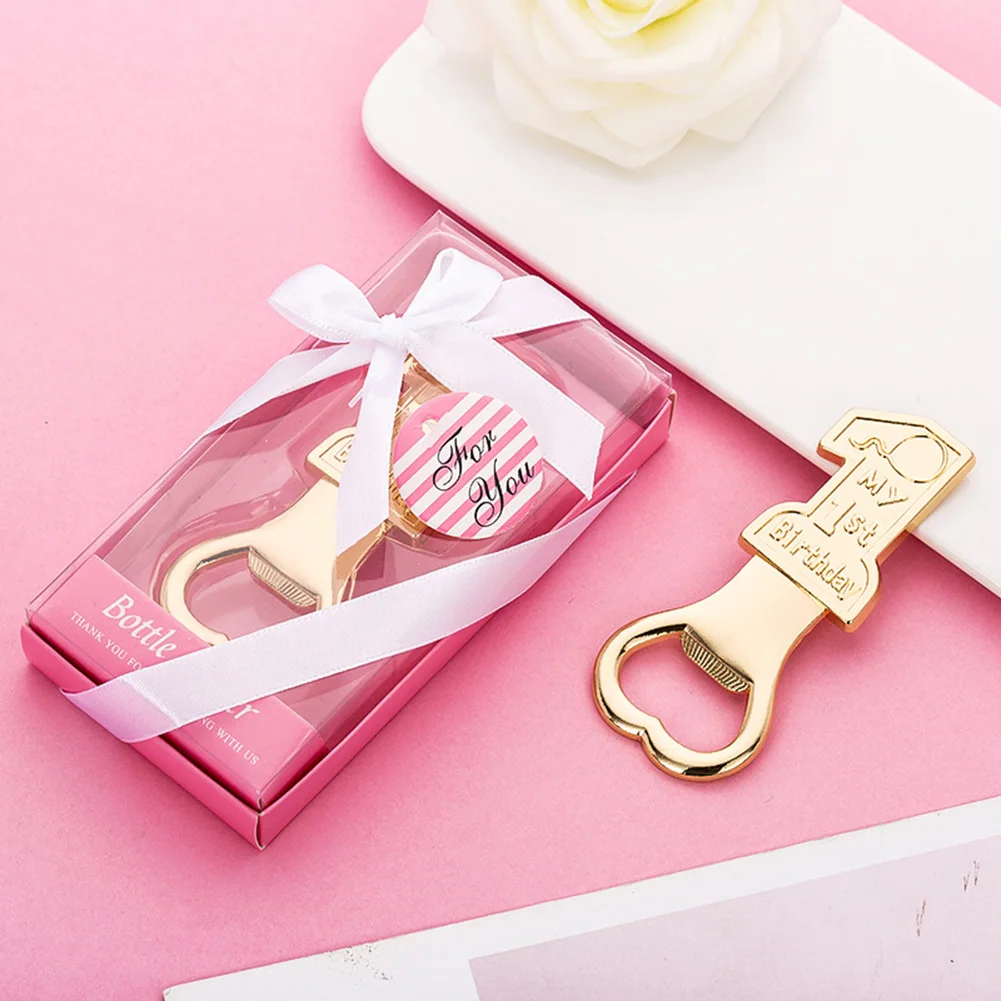 

1 Pcs Bottle Opener Wedding Party Favors Diamond Wedding Anniversary Beer Opener 18 Year Ceremony Bottle Openers For Decoration