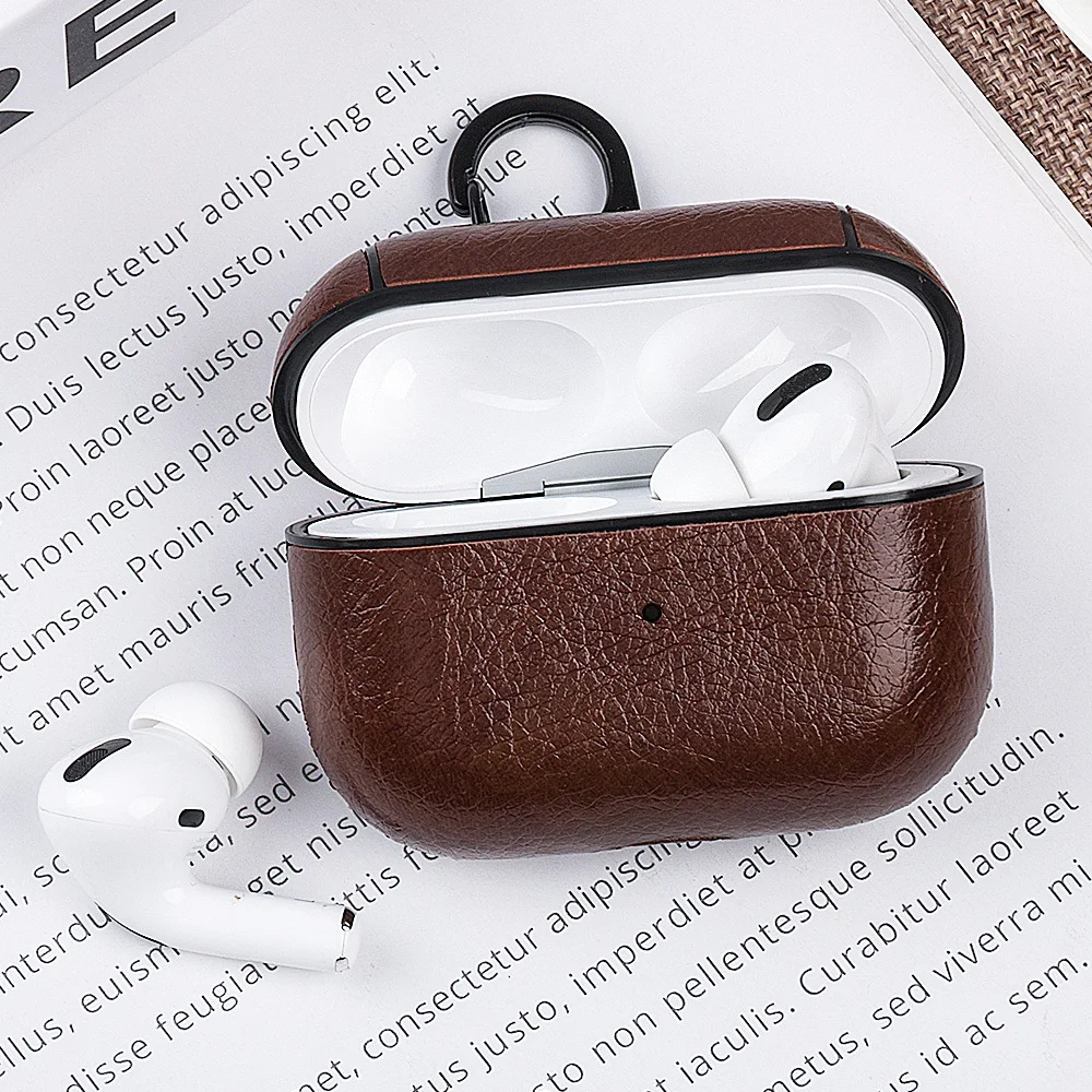 Кожаный чехол для наушников для AirPods Pro Чехол для зарядки Роскошный чехол для AirPods 3 Funda Bluetooth беспроводной чехол для наушников