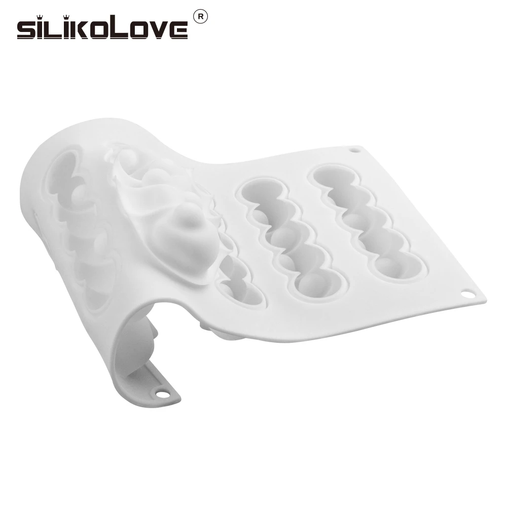 SILIKOLOVE 6 вогнутый шар силиконовая форма для торта в виде длинной ленты 3d