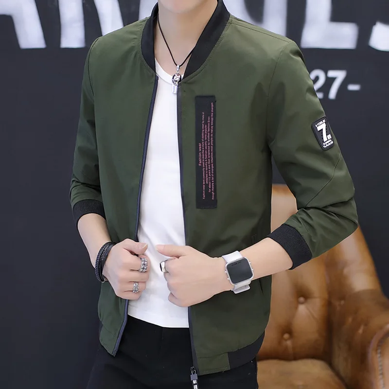 

New Style MEN'S Coat Youth Trend of Fashion Korean-style Slim Fit Thin Type for Spring And Autumn Casual Large Size Jacket Men's