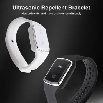 

Ultrasonic mosquito repellent bracelet USB rechargeable waterproof portable anti-mosquito watch for xiaomi mi band 5 smart watch