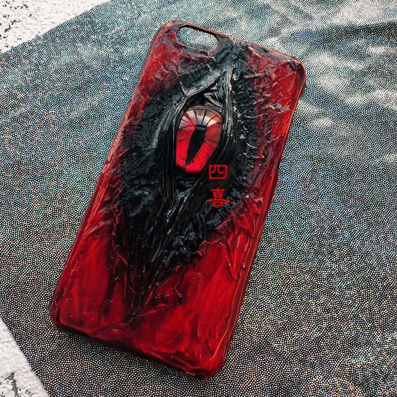 Ручной работы 3D страшный глаз чехол для телефона для iPhone X Max Чехол для мобильного телефона apple11pro матовый Силиконовый мягкий чехол 8p защитный чехол
