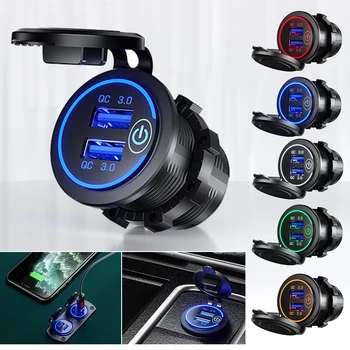 

Car USB Car sockets Quick 3.0 Universal Charging in car 2 Port mobile phone for samsung 11 7