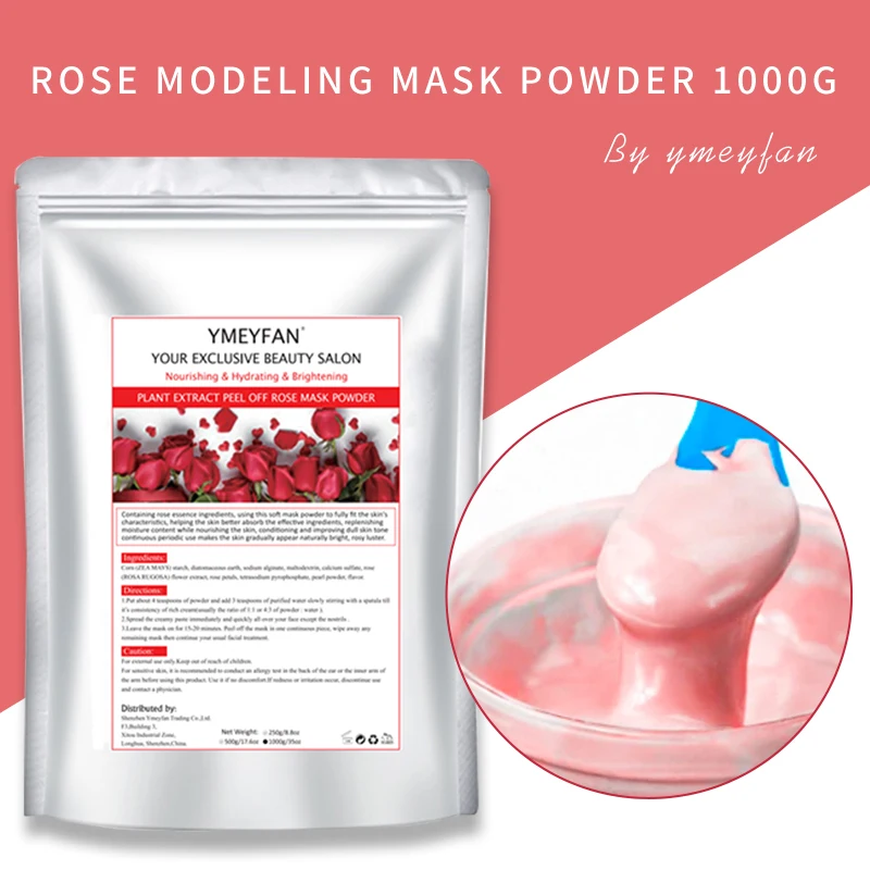 1000g/pack Diy Whitening Rose Jelly Mask Powder Face Beauty