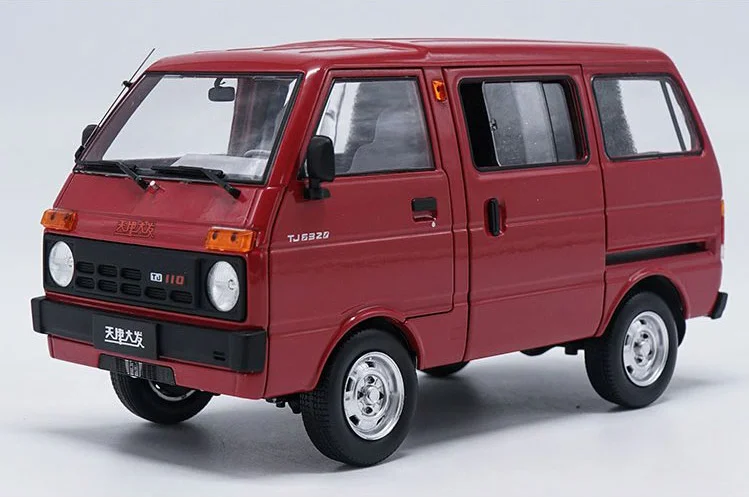 Авторизованный аутентичный 1/18 DAIHATSU Китай Тяньцзинь хуали Дафа TJ110 литой автомобиль фургон модель игрушка подарок на Рождество