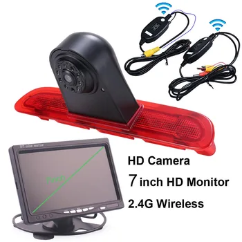 

7 Inch Monitor + Wireless Brake light rear view back camera for Toyota Commuter HiAce H200 MK5 Van LWB Transporter 2004- 2014