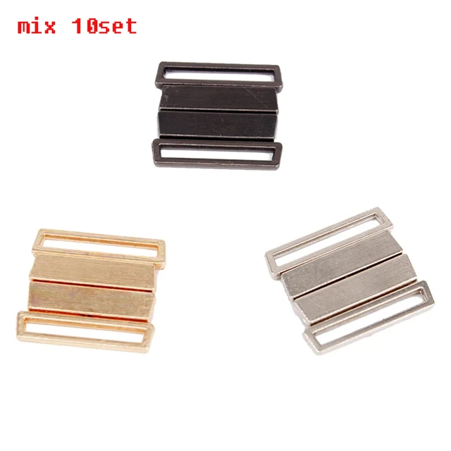 10set Metal Closure Closure Waist Extender Hooks Eyes Clasps Sewing