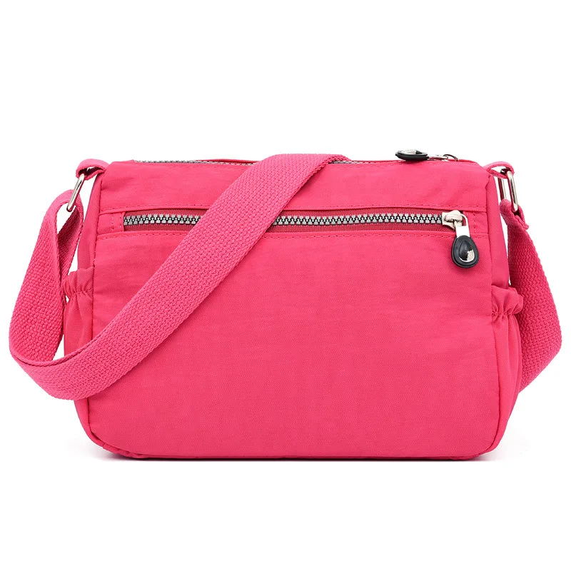 

Nylon Light Portable Mommy Shoulder Bag Amy Fashion Pink Flowers about 1217