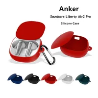 Anker-funda protectora de silicona para auriculares inalámbricos, carcasa protectora de silicona con Bluetooth, accesorios para audífonos, modelo Soundcore Liberty Air 2 Pro