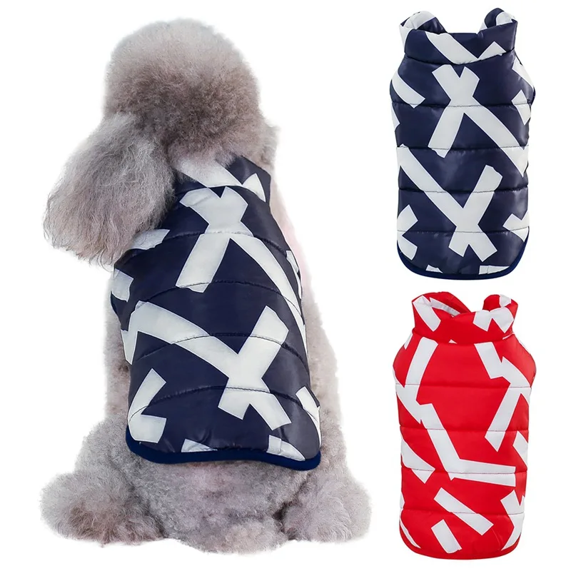 Теплая одежда для собак, ветрозащитная зимняя куртка для маленьких собак, стеганая одежда для щенков, жилет, одежда для Йорка чихуахуа, французский Бульдог
