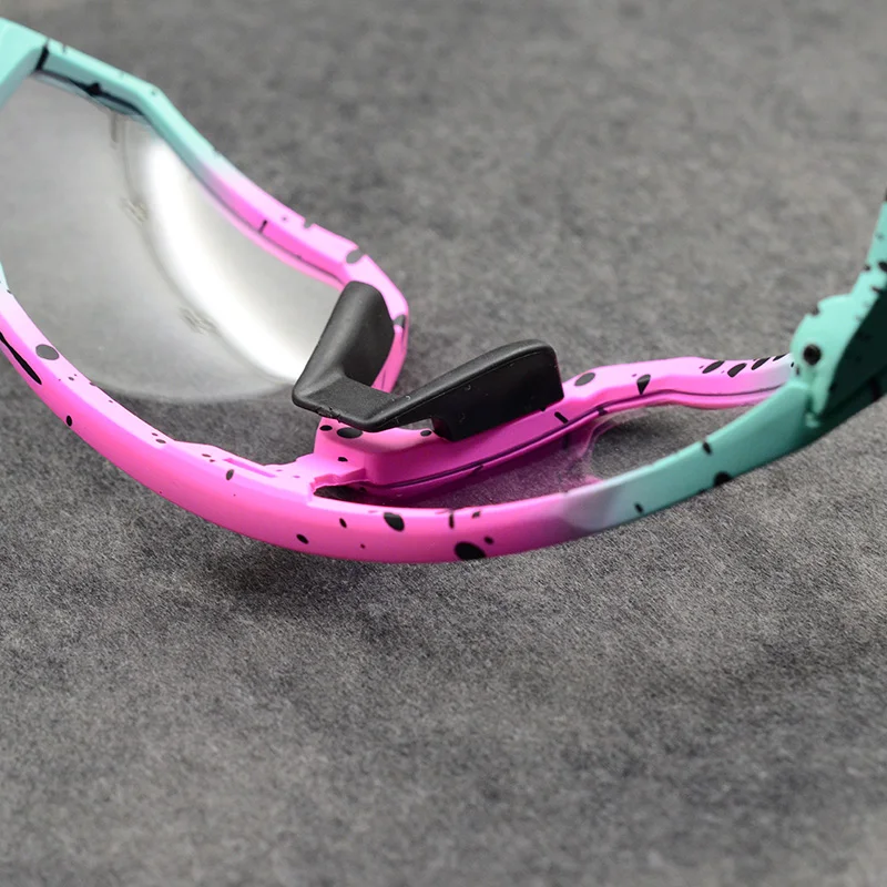 6 линз фотохромные поляризованные велосипедные очки мужские и женские спортивные Mtb велосипедные солнцезащитные очки для бега верховой езды велосипедные очки