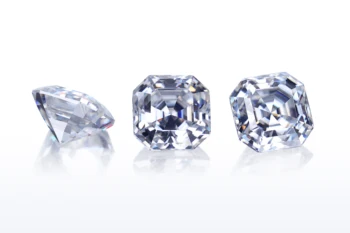 

Starsgem Asscher 7*7mm Test Positive VVS hIgh Quality Moissanite Bead 2ct Excellent Moissanite Stone for Jewelry making