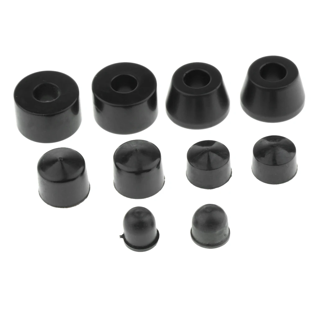 10pcs Lightweight Portable PU Truck Bushings & Pivot Cups Set Scooter Accessories for Skateboard Longboard Truck Outdoor Sports