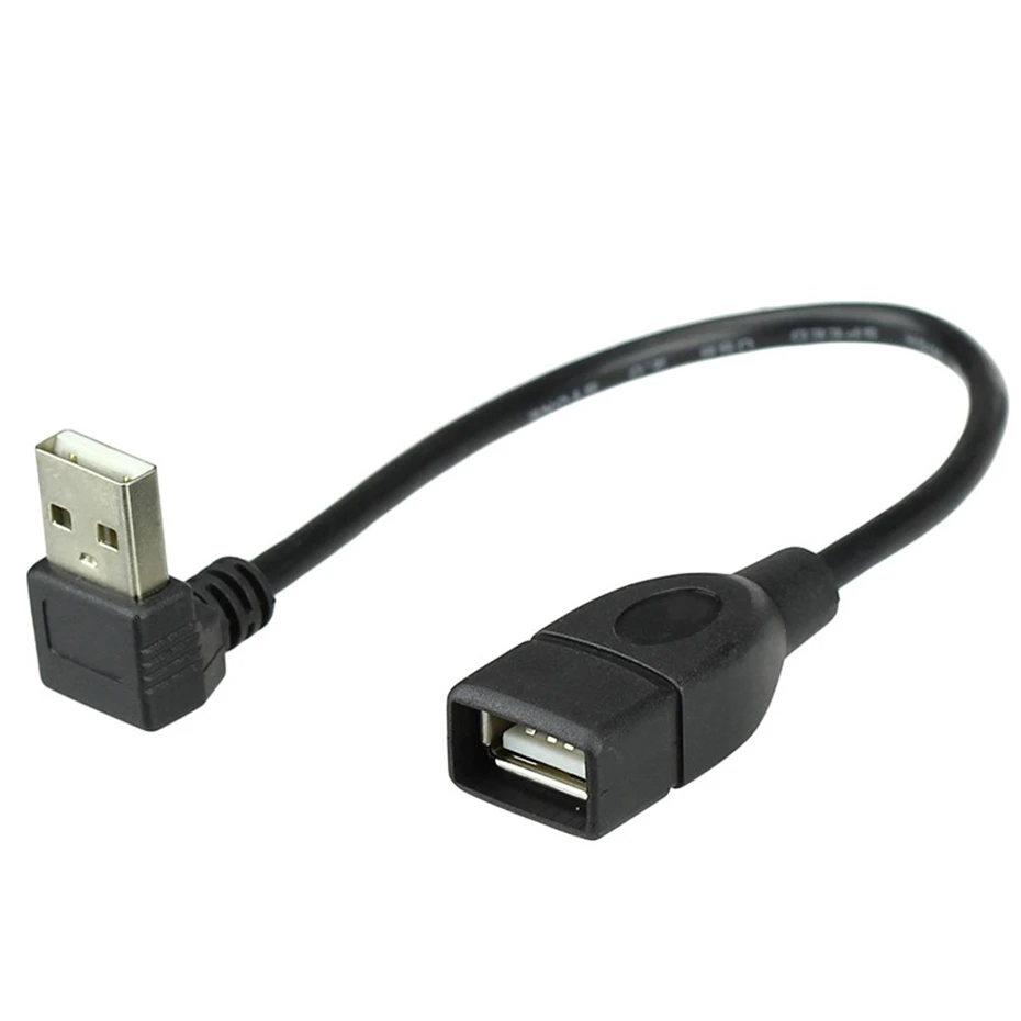 USB 2.0 Type A Male to Female Extension Cable Adapter 90 Degree Angled usb extension cable