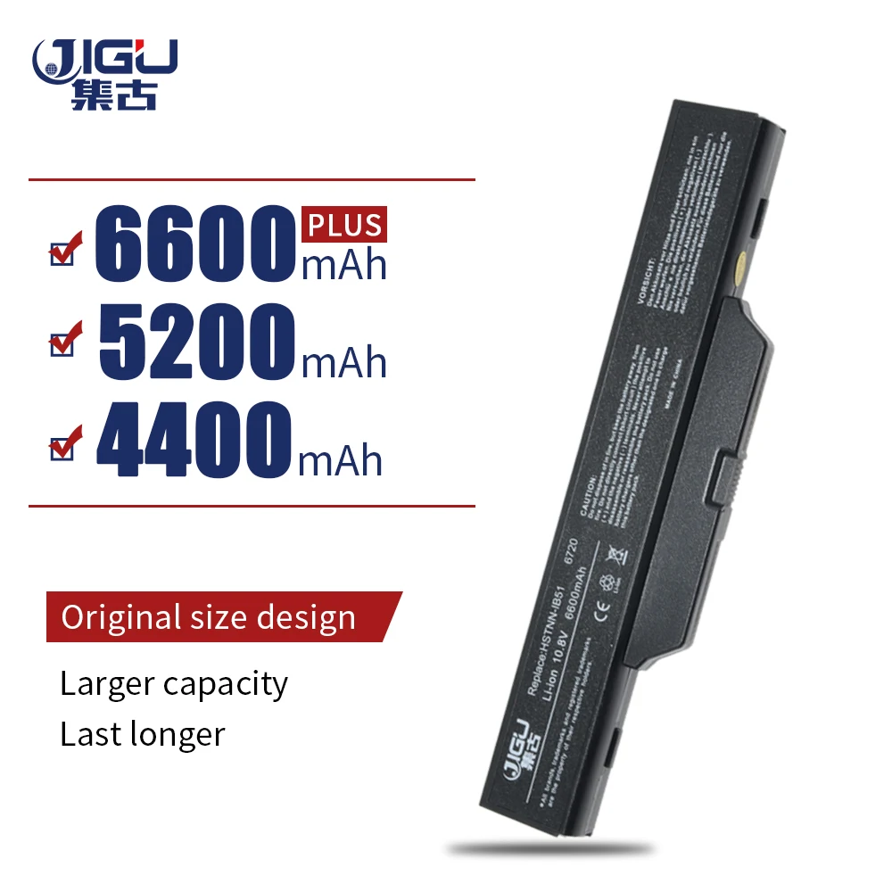 JIGU 6Cells Laptop Battery HSTNN-IB62 For HP Hp COMPAQ 550 610 615 Business Notebook 6720s Compaq 6735s 6730 6820s 6830s | Компьютеры и